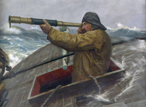 Martin Aagaard, Sailor with Monocular, 1863–1913